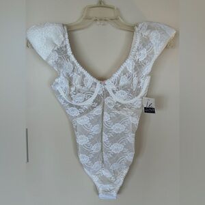White Lace Bodysuit